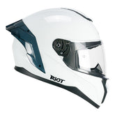 CGM 330A RIOT MONO Integral Moto Capacetes Branco